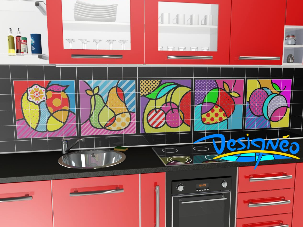 Crédence cuisine fruité - Designéo Mettez de la déco dans vos carreaux ! - Carrelage décoratif