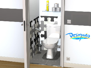 Toilettes Puzzle - Designéo Mettez de la déco dans vos carreaux ! - Carrelage décoratif
