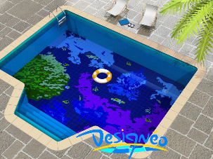 Piscine Océan - Designéo Mettez de la déco dans vos carreaux !- Carrelage décoratif