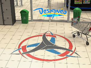 Entrée supermarché - Designéo Mettez de la déco dans vos carreaux ! - Carrelage décoratif